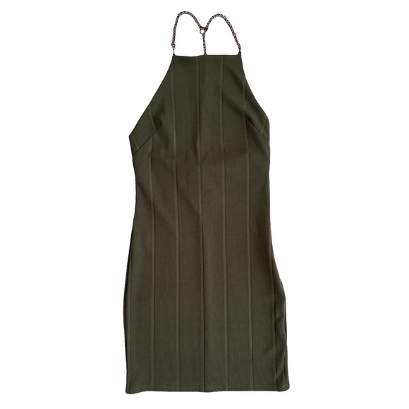 Topshop Green Backless Dress - Picture 3 of 15